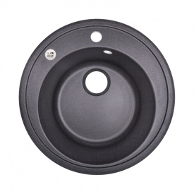 Мийка для кухні Lidz D510/200 BLA-03 чорний (LIDZBLA03D510200)