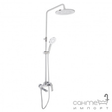 Душевая стойка с изливом Qtap Vlasta New QTVLA111CRM45650 хром