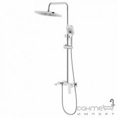 Душевая стойка с изливом Qtap Gemini QTGEM111CRM45685 хром Вишневе