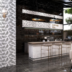 Плитка Golden Tile Nero E Bianco Bianco белый NB0051 9х600х300 мм Виноградів