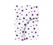 Простыня на резинке 90х200 см PURPLE STARS Cosas