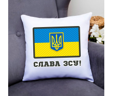 Подушка декоративная Кавун Флаг Украины. Тризуб. Слава ЗСУ 40x40 см (П000808)