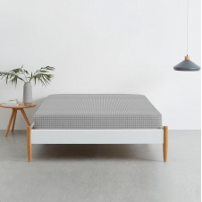 Простынь на резинке Cosas GREY DOTS Ранфорс 160х200х20 см Серый