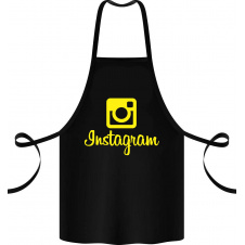 Фартук с принтом Арбуз Instagram 68 см Черный