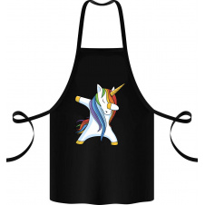 Фартук с принтом Арбуз Unicorn dabbing 68 см Черный