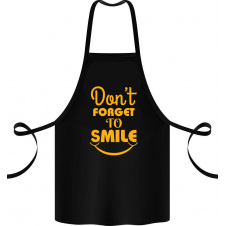 Фартук с принтом Арбуз Dont forget to smile 68 см Черный