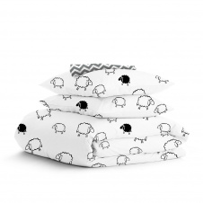 Полуторное постельное белье BLACK SHEEP CS5 Cosas черный 160х220 см