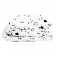 Полуторное постельное белье Sheep Dark Black CS1 Cosas черный 160х220 см Бучач