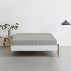 Простыня полутораспальная Cosas GREY GEOMETRY Ранфорс 155х240 см Серый Ворожба