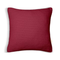 Наволочка 45х45 см Ruby Knitted Braid Cosas Бордо Червоноград
