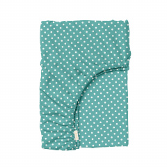 Простыня на резинке 80х160 см WHITE DOTS Cosas мятный Днепр