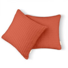 Наволочка Cosas Rust Waffle Weave 40х40 см Оранжевый Косов