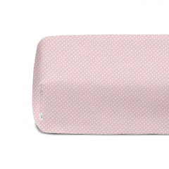 Простынь на резинке Cosas ROSE DOTS Ранфорс 140х200х20 см Розовый Фастів