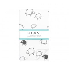 Полуторное постельное белье Sheep Dark Grey CS2 Cosas серый 160х220 см Ізмаїл