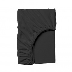 Набор простыни на резинке Cosas BEIGE/BLACK Ранфорс 160х200х20 см 2 шт Черный/Бежевый Новомиколаївка