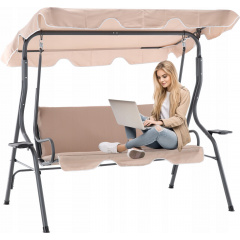 Садовые качели Garden Line VIP 170*110*153см Beige Черновцы