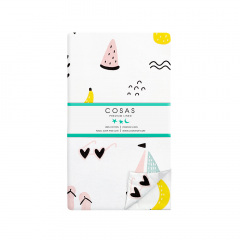 Полуторная постель с простыней на резинке Beach Rose Cosas Белый 160х220 см Кобыжча
