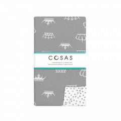 Подростковое постельное белье GREY CROWN Cosas серый 155х215 см Кам'янка-Дніпровська
