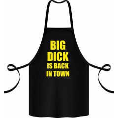 Фартук с принтом Арбуз Big dick is back in town 68 см Черный Київ