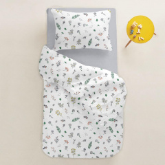 Детское постельное белье в кроватку Wild Flowers Cosas Белый 110х140 см Южноукраїнськ