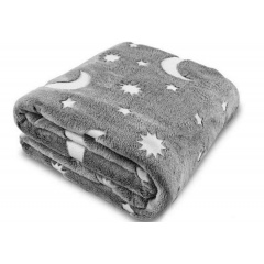 Плед светящейся горящей звезды OPT-TOP Blanket день/ночь 120х150 см Grey (1756375703) Іршава