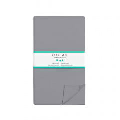 Евро постель с простыней на резинке Grey Geometry CS1 Cosas серый 200х220 см Каменка-Днепровская