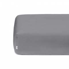 Евро постель с простыней на резинке Grey Geometry CS1 Cosas серый 200х220 см Каменка-Днепровская