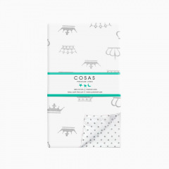 Полуторная постель с простыней на резинке Rose Crown Cosas Кварц 160х220 см Южноукраинск