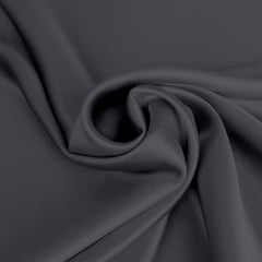 Двуспальная постель сатин с простыней на резинке SMOKY Cosas Антрацит 180х220 см Городок