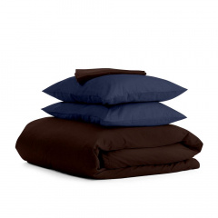Полутораспальный комплект Cosas CHOCOLATE SATIN CS1 160х220 см Синий Чернигов