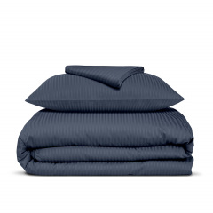Подростковая постель сатин с простыней на резинке DENIM CS1 Cosas Сапфир 160х220 см Курень