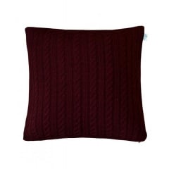 Вязаная наволочка Прованс SOFT 45х45 см Бордовый (3156) Київ