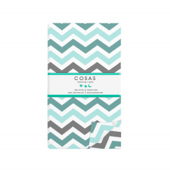 Простынь на резинке 80х160 см MINT ZIGZAG Cosas мятный Бучач