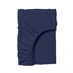 Полуторная постель с простыней на резинке Star America Dark Blue Cosas Синий 160х220 см Косів
