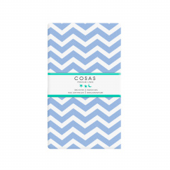 Простыня на резинке 80х160 см BLUE ZIGZAG Cosas голубой Краматорск
