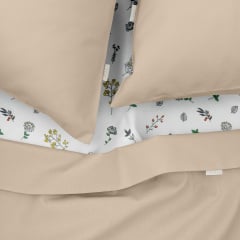 Двуспальная постель с простыней на резинке Magnolia CS6 Cosas Магнолия 180х220 см Кременчук