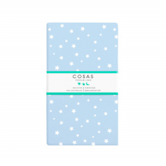 Простынь на резинке 80х160 см LIGHT BLUE STARFALL Cosas голубой Михайлівка