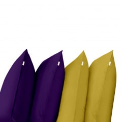 Набор наволочек Cosas DARK PLUM & MARMALADE SET 50х70 см 4 шт Фиолетовый/Горчичный Гайсин