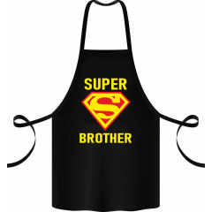Фартук с принтом Арбуз Super brother 68 см Черный Южноукраинск