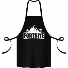 Фартук с принтом Арбуз Fortnite 68 см Черный Хмельник