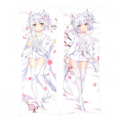 Подушка обнимашка дакимакура Юкикадзэ Лазурный путь Azur Lane 120x40см (22177) Bioworld Курінь