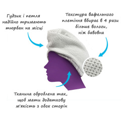 Тюрбан для сушки волос e-Cloth Quick-Dry Hair Wrap 743589 Дубно