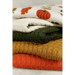 Плед Прованс Happy Fall Kosa Охра 130х170 см Желтый (7146) Оріхів