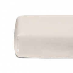 Набор простыни на резинке Cosas BEIGE/DARK BLUE Ранфорс 140х200х20 см 2 шт Синий/Бежевый Мукачево