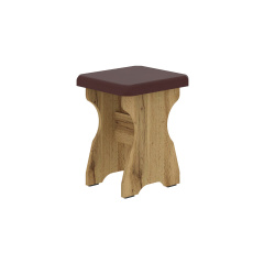 Табурет CuisineCorner (коричневий + тахо, 35х33х45 см) Курень