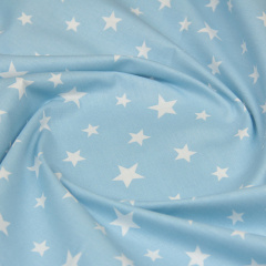 Простыня на резинке 120х200 см LIGHT BLUE STARFALL Cosas голубой Лосинівка