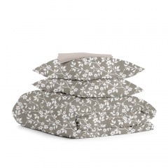 Семейный комплект Cosas BEIGE FLOWERS Ранфорс 2х160х220 см Бежевый Стрий