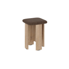 Табурет PlatePlace (савана браун + сонома, 35х35х45 см) Сарни