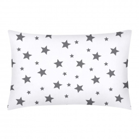 Евро наволочка Cosas BIG STARS Ранфорс 50х70 см Серый
