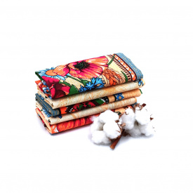 Кухонные полотенца Luxyart "Мак Колосок" размер 35*70 см рогожка 5 шт (LR-262)